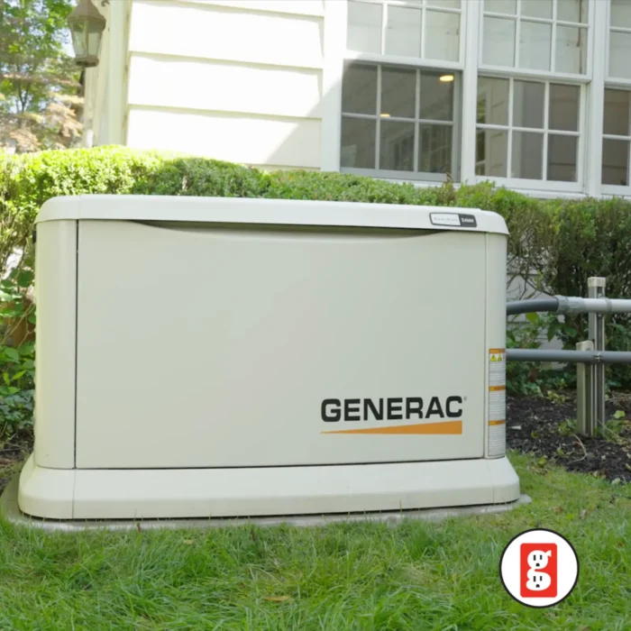 generac generator placed outside