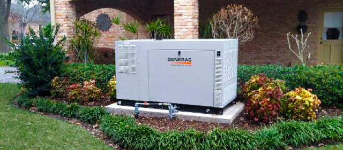 generac generator outside the house